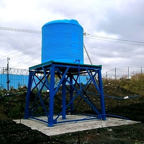 водонапорная накопительная емкость 10000 литров для СНТ, ДНП